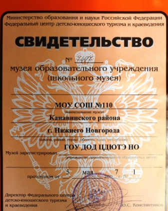 Свидетельство